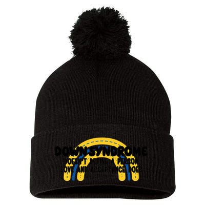 Down Syndrome Doesnt Define A Person Love And Acceptance Does Pom Pom 12in Knit Beanie
