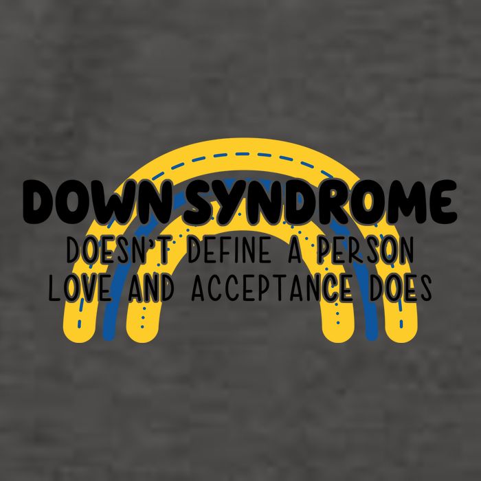 Down Syndrome Doesnt Define A Person Love And Acceptance Does Vector Backpack