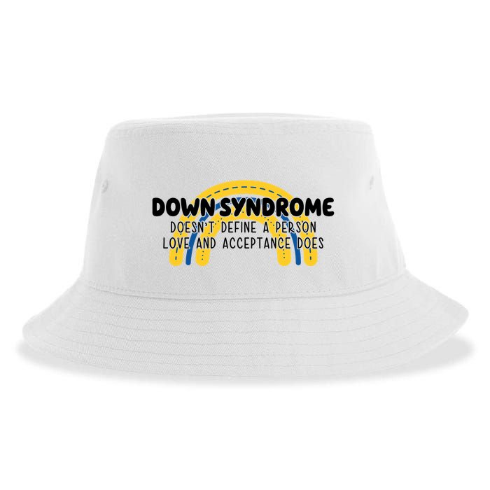 Down Syndrome Doesnt Define A Person Love And Acceptance Does Sustainable Bucket Hat