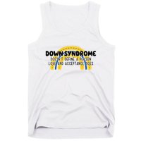 Down Syndrome Doesnt Define A Person Love And Acceptance Does Tank Top