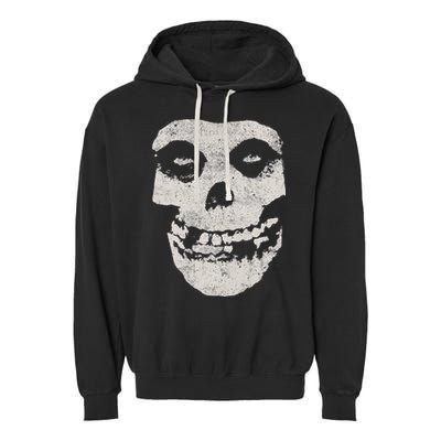Distressed Skull Garment-Dyed Fleece Hoodie