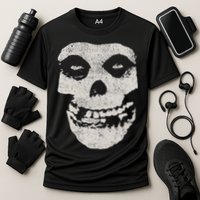 Distressed Skull Cooling Performance Crew T-Shirt