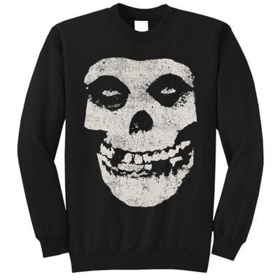 Distressed Skull Tall Sweatshirt