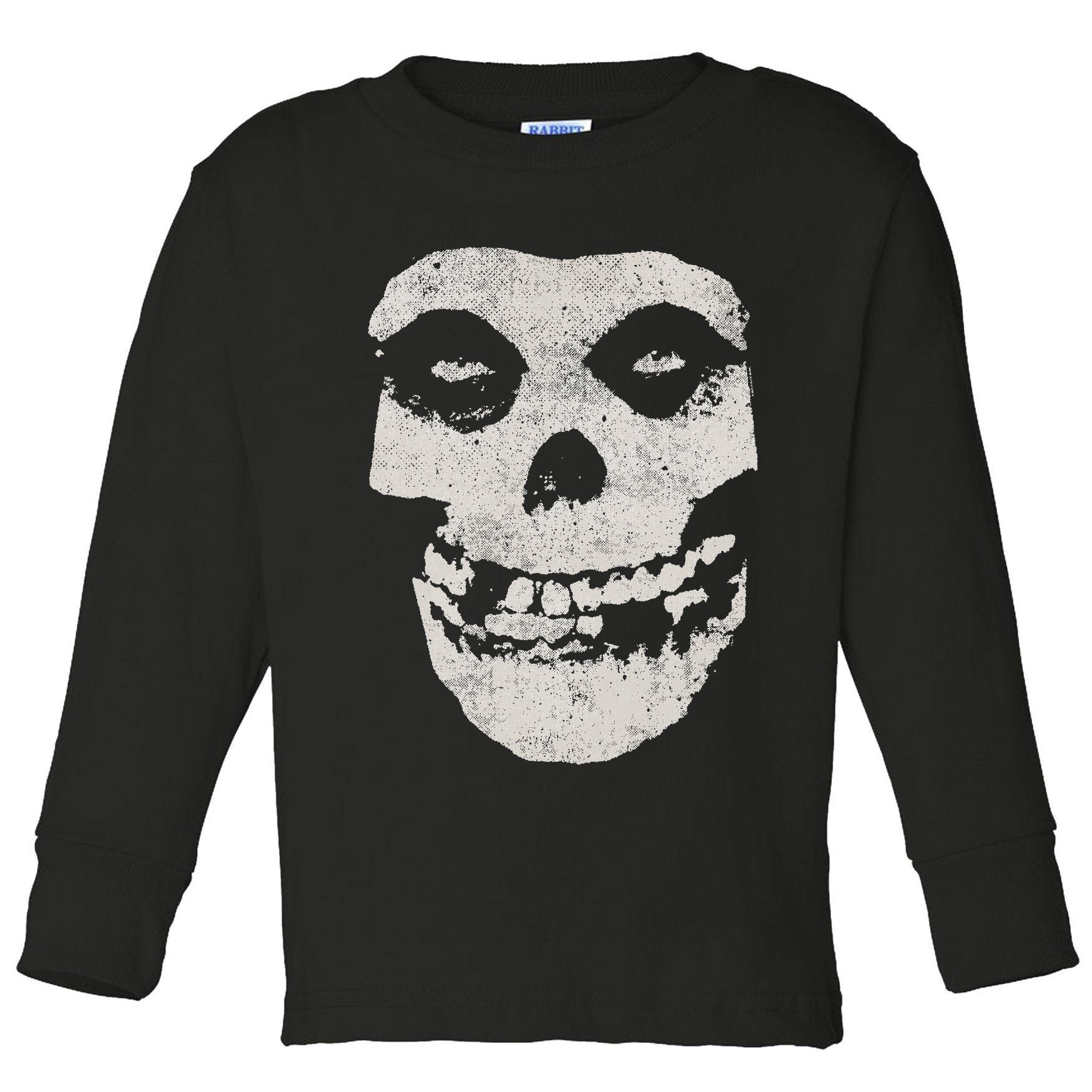 Distressed Skull Toddler Long Sleeve Shirt