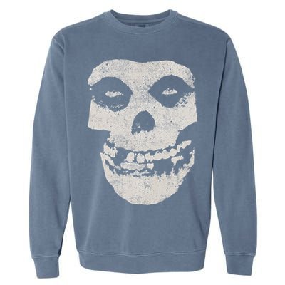 Distressed Skull Garment-Dyed Sweatshirt