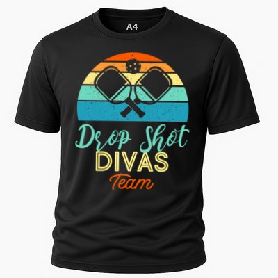 Drop Shot Divas Funny Pickleball Team Cool Gift Performance Shirt