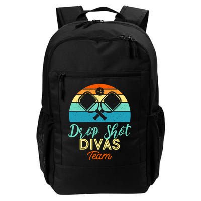 Drop Shot Divas Funny Pickleball Team Cool Gift Backpack