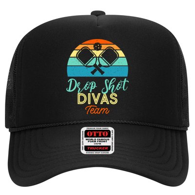 Drop Shot Divas Funny Pickleball Team Cool Gift Trucker Hat