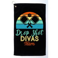 Drop Shot Divas Funny Pickleball Team Cool Gift Golf Towel