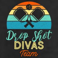 Drop Shot Divas Funny Pickleball Team Cool Gift Golf Towel