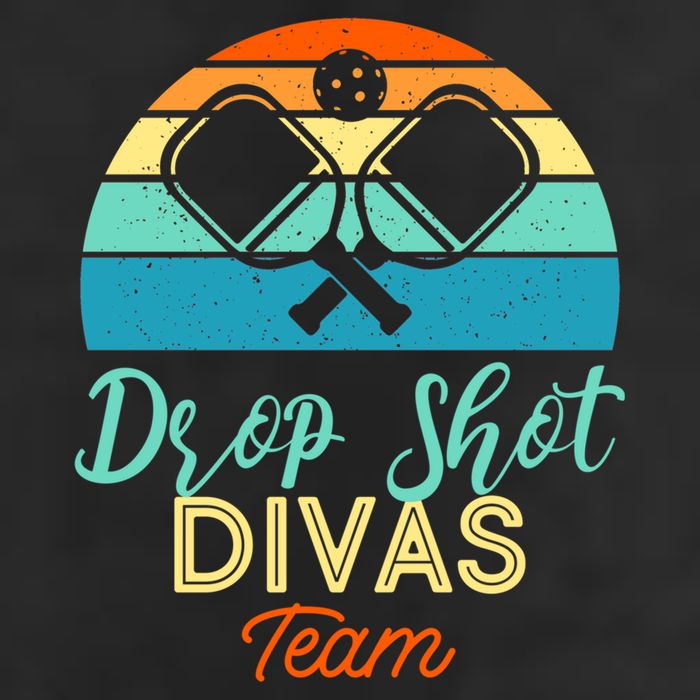 Drop Shot Divas Funny Pickleball Team Cool Gift Golf Towel