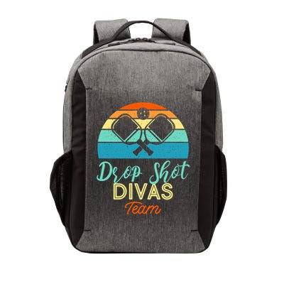 Drop Shot Divas Funny Pickleball Team Cool Gift Vector Backpack