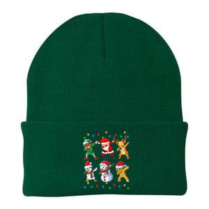 Dabbing Santa Elf Friends Christmas Funny Xmas Dab Knit Cap Winter Beanie