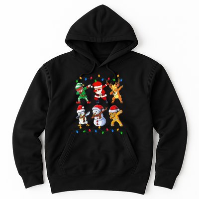 Dabbing Santa Elf Friends Christmas Funny Xmas Dab Hoodie