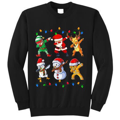 Dabbing Santa Elf Friends Christmas Funny Xmas Dab Sweatshirt
