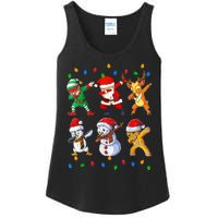 Dabbing Santa Elf Friends Christmas Funny Xmas Dab Ladies Essential Tank