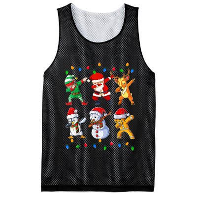 Dabbing Santa Elf Friends Christmas Funny Xmas Dab Mesh Reversible Basketball Jersey Tank