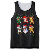 Dabbing Santa Elf Friends Christmas Funny Xmas Dab Mesh Reversible Basketball Jersey Tank