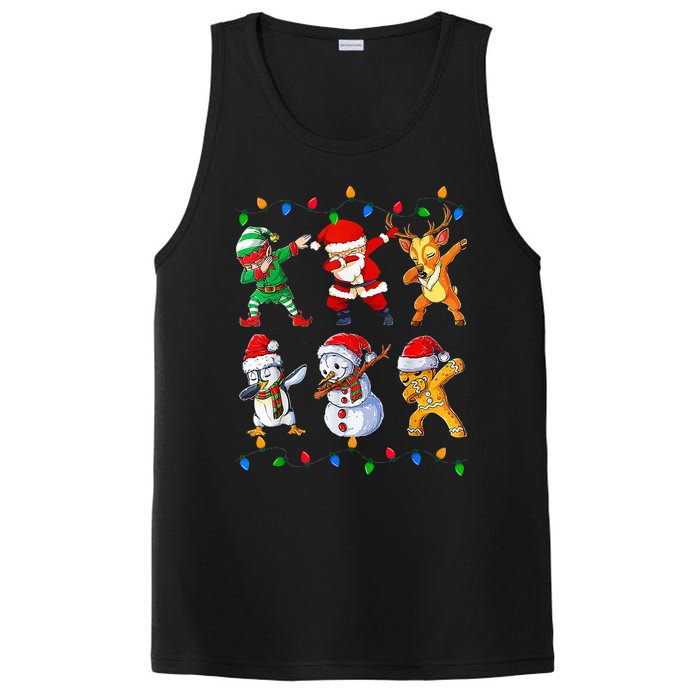 Dabbing Santa Elf Friends Christmas Funny Xmas Dab PosiCharge Competitor Tank