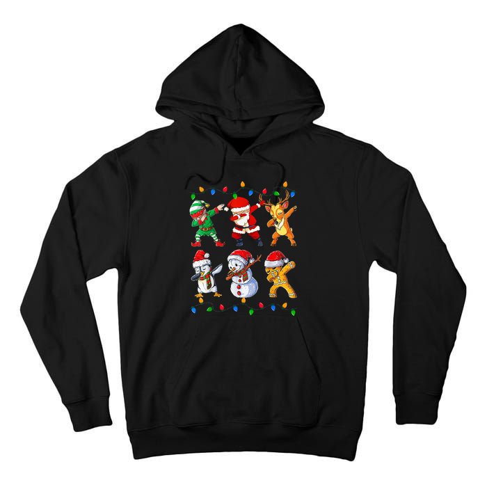 Dabbing Santa Elf Friends Christmas Funny Xmas Dab Tall Hoodie