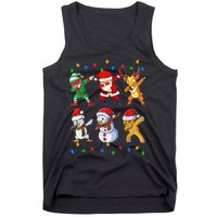 Dabbing Santa Elf Friends Christmas Funny Xmas Dab Tank Top