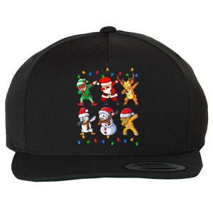 Dabbing Santa Elf Friends Christmas Funny Xmas Dab Wool Snapback Cap