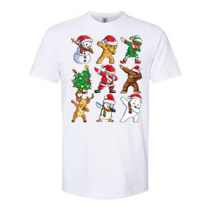 Dabbing Santa Elf Friends Christmas Softstyle CVC T-Shirt