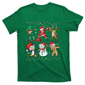 Dabbing Santa Elf Friends Christmas T-Shirt