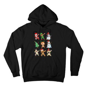 Dabbing Santa Elf Friends Christmas Hoodie