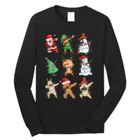 Dabbing Santa Elf Friends Christmas Long Sleeve Shirt