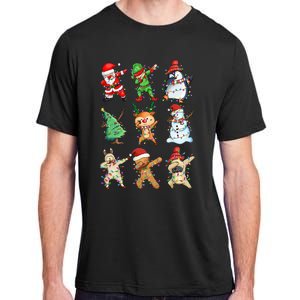 Dabbing Santa Elf Friends Christmas Adult ChromaSoft Performance T-Shirt