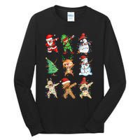 Dabbing Santa Elf Friends Christmas Tall Long Sleeve T-Shirt