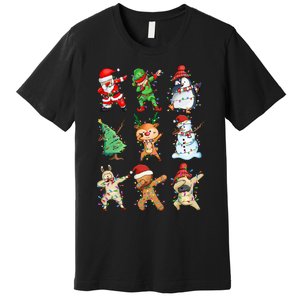 Dabbing Santa Elf Friends Christmas Premium T-Shirt