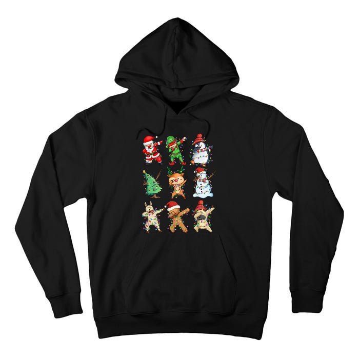 Dabbing Santa Elf Friends Christmas Tall Hoodie