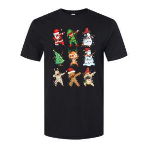 Dabbing Santa Elf Friends Christmas Softstyle CVC T-Shirt