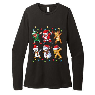 Dabbing Santa Elf Friends Christmas Xmas Dab Womens CVC Long Sleeve Shirt