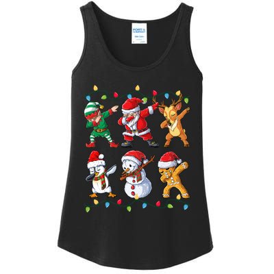 Dabbing Santa Elf Friends Christmas Xmas Dab Ladies Essential Tank