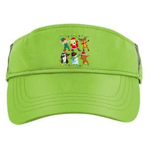 Dabbing Santa Elf Friends Christmas Xmas Dab  Adult Drive Performance Visor