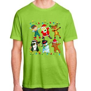 Dabbing Santa Elf Friends Christmas Xmas Dab  Adult ChromaSoft Performance T-Shirt