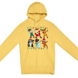 Dabbing Santa Elf Friends Christmas Xmas Dab  Premium Pullover Hoodie