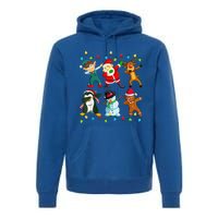 Dabbing Santa Elf Friends Christmas Xmas Dab  Premium Hoodie