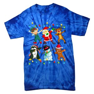 Dabbing Santa Elf Friends Christmas Xmas Dab  Tie-Dye T-Shirt