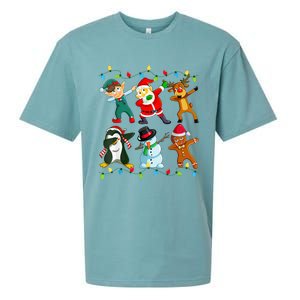 Dabbing Santa Elf Friends Christmas Xmas Dab  Sueded Cloud Jersey T-Shirt