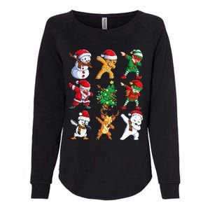 Dabbing Santa Elf Friends Christmas Xmas Dab Womens California Wash Sweatshirt