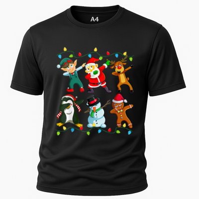 Dabbing Santa Elf Friends Christmas Performance Shirt