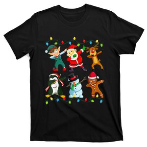 Dabbing Santa Elf Friends Christmas T-Shirt