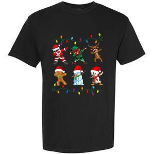 Dabbing Santa Elf Friends Christmas Garment-Dyed Heavyweight T-Shirt