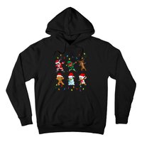 Dabbing Santa Elf Friends Christmas Hoodie