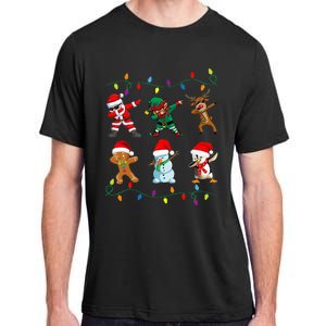 Dabbing Santa Elf Friends Christmas Adult ChromaSoft Performance T-Shirt