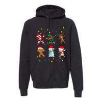 Dabbing Santa Elf Friends Christmas Premium Hoodie